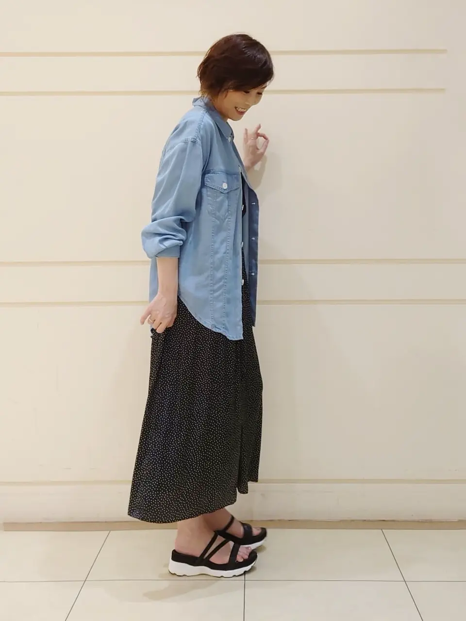 自由区 L maruri コーディネート画像