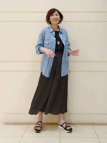 自由区 L maruri コーディネート画像