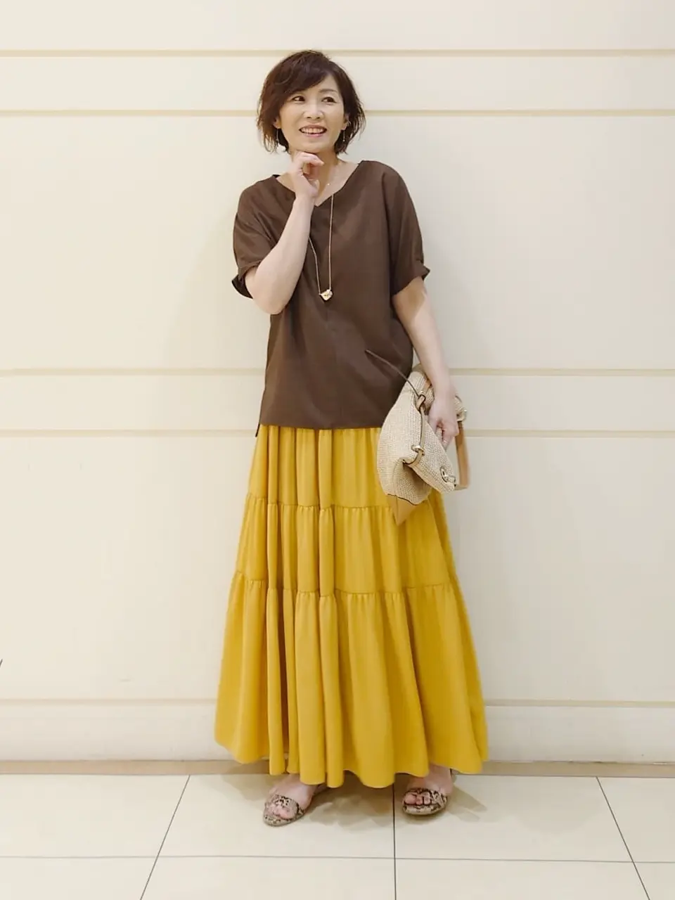 自由区 L maruri コーディネート画像