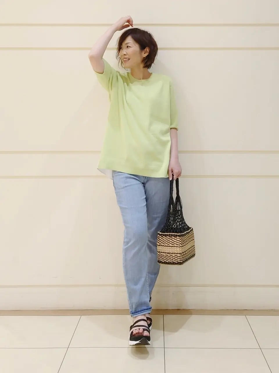 自由区 L maruri コーディネート画像