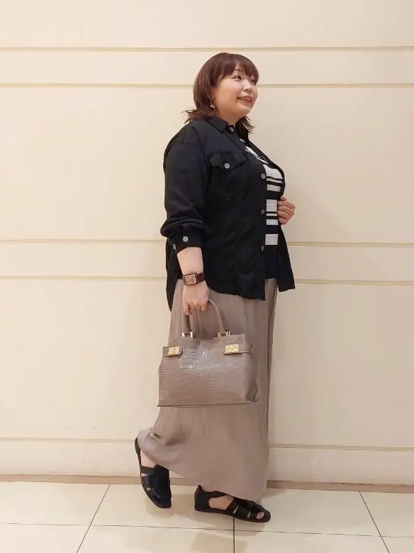 自由区 L 藤原 コーディネート画像