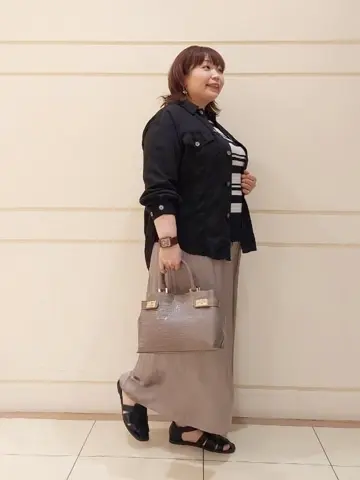 自由区 L 藤原 コーディネート画像