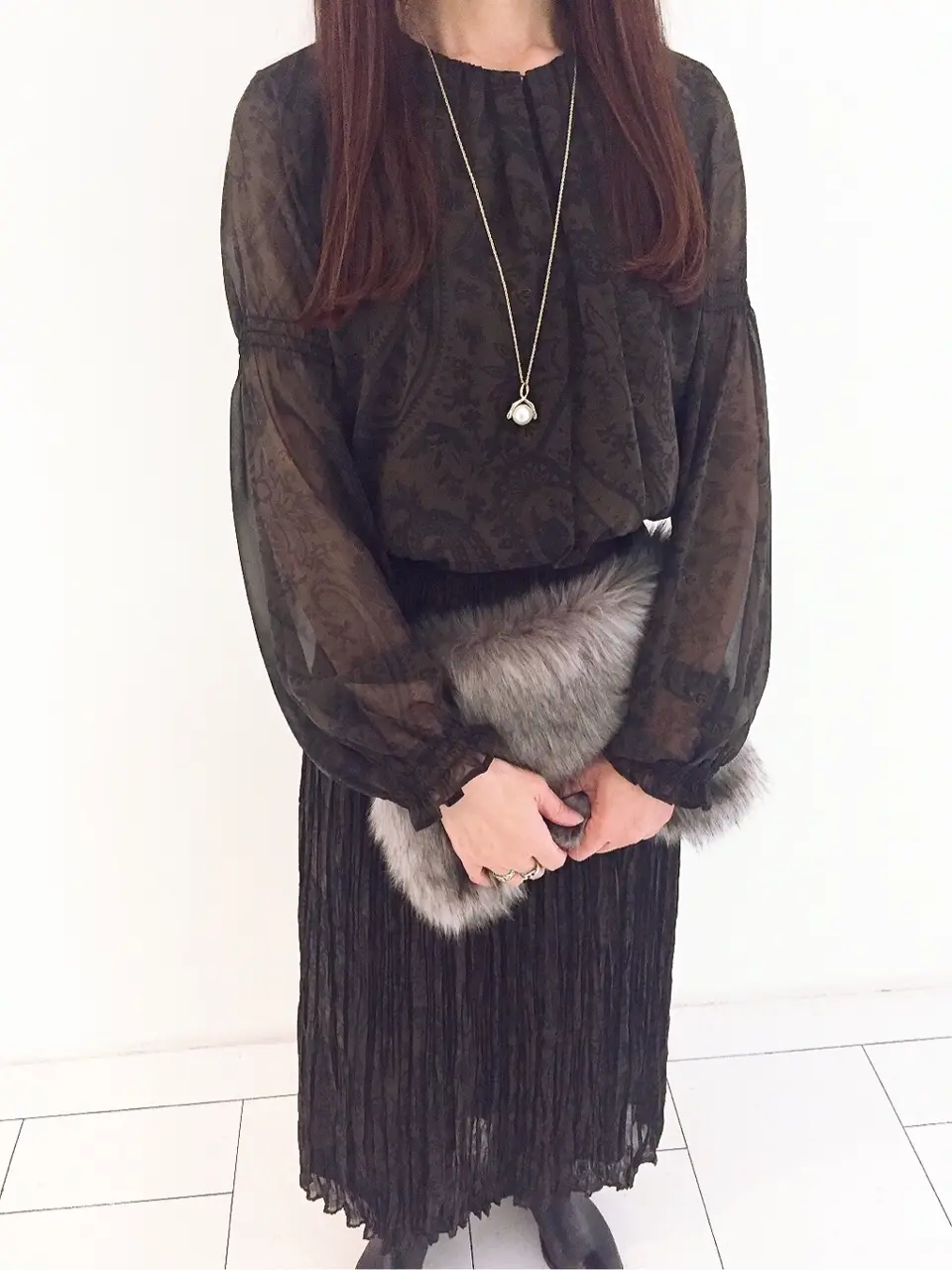 自由区 L スタッフ コーディネート画像