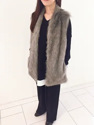 自由区 L スタッフ コーディネート画像