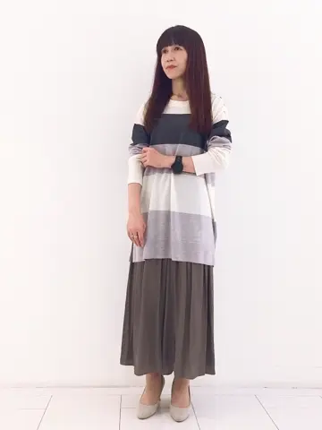 自由区 L スタッフ コーディネート画像