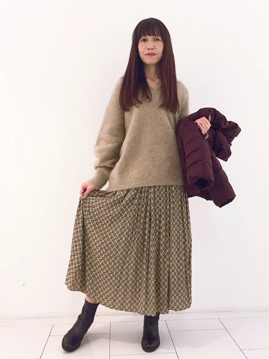 自由区 L スタッフ コーディネート画像