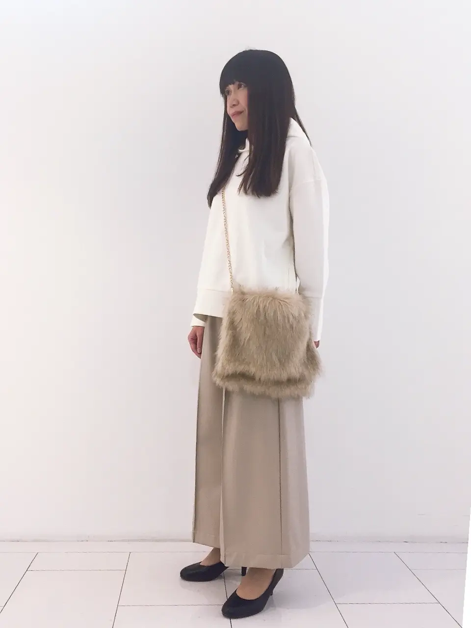 自由区 L スタッフ コーディネート画像