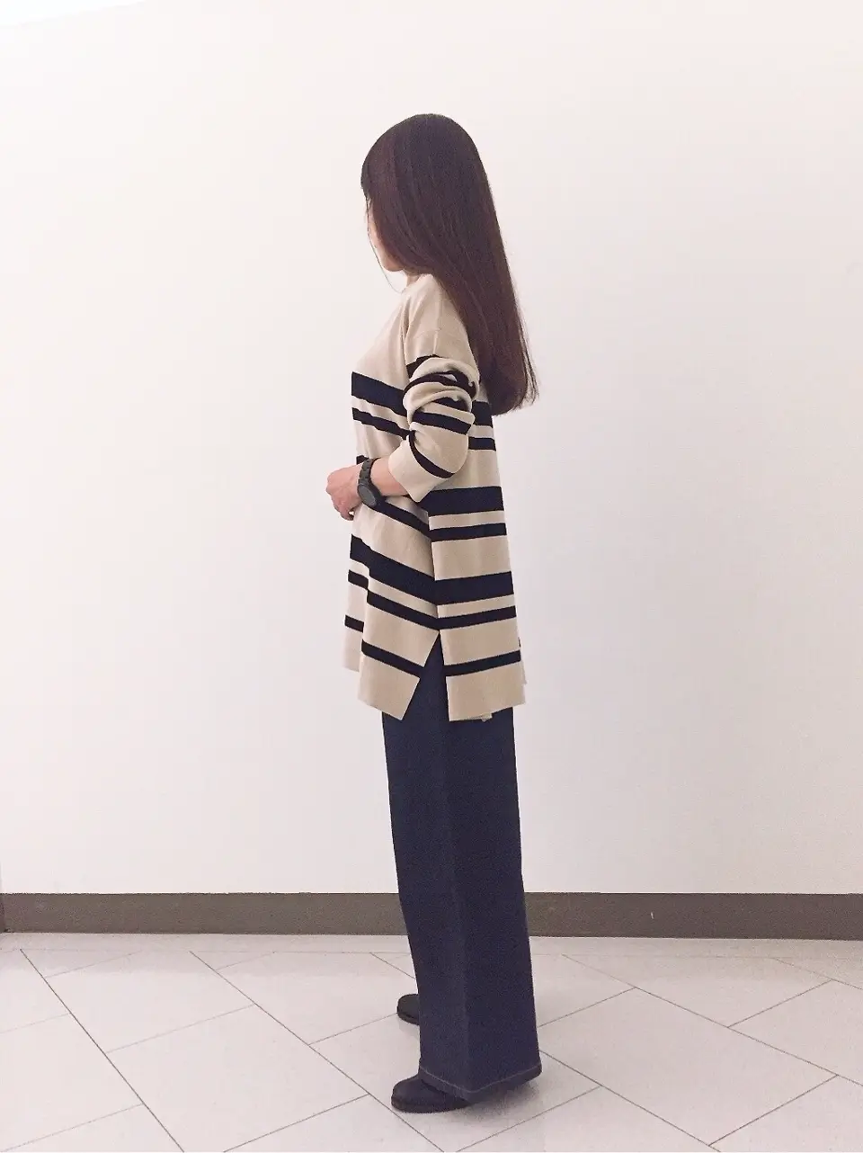 自由区 L スタッフ コーディネート画像