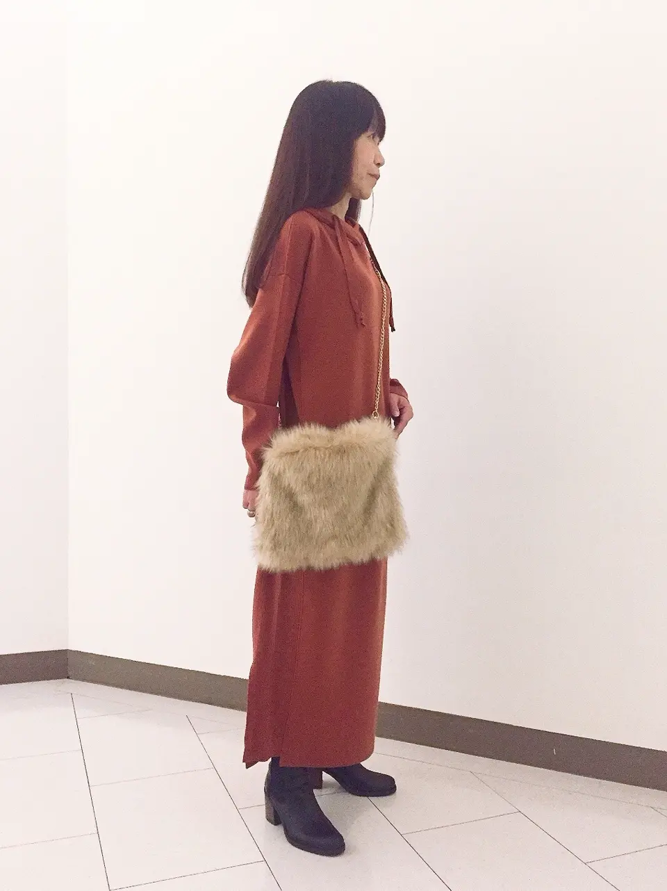 自由区 L スタッフ コーディネート画像