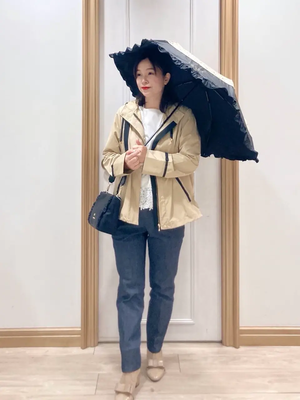 晴雨兼用・UVカット100%生地】TOCCA CLOVER UMBRELLA 折り畳み傘