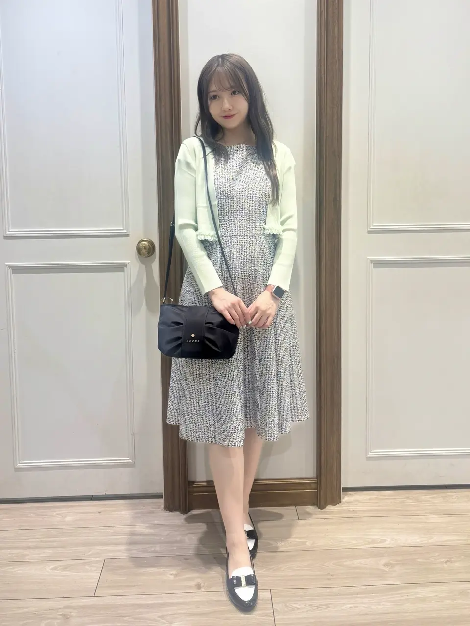 【新品未使用】TOCCA トッカ　セットアップ　ワンピース　ノーカラー　6 RIBBON'S CROSSROAD ドレス（ワンピース）｜TOCCA（トッカ）の