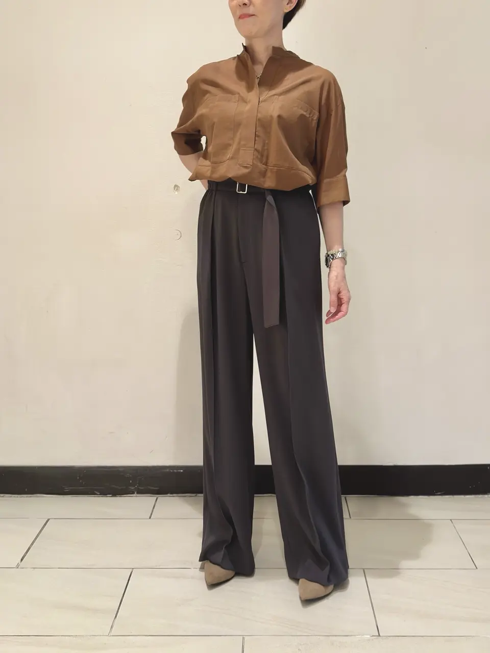 【sana1016】 ❤︎美品❤︎BEIGE，ベイジ　S　小さいサイズ 洗える】ALAINA ／ Iラインスカート