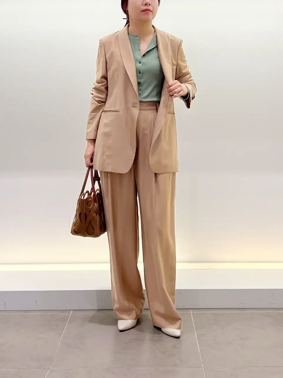 BEIGE, ベイジ 2 今季 IBERIS / スタンドカラーブルゾン BEIGE, ベイジ 2 今季 IBERIS / スタンドカラーブルゾン