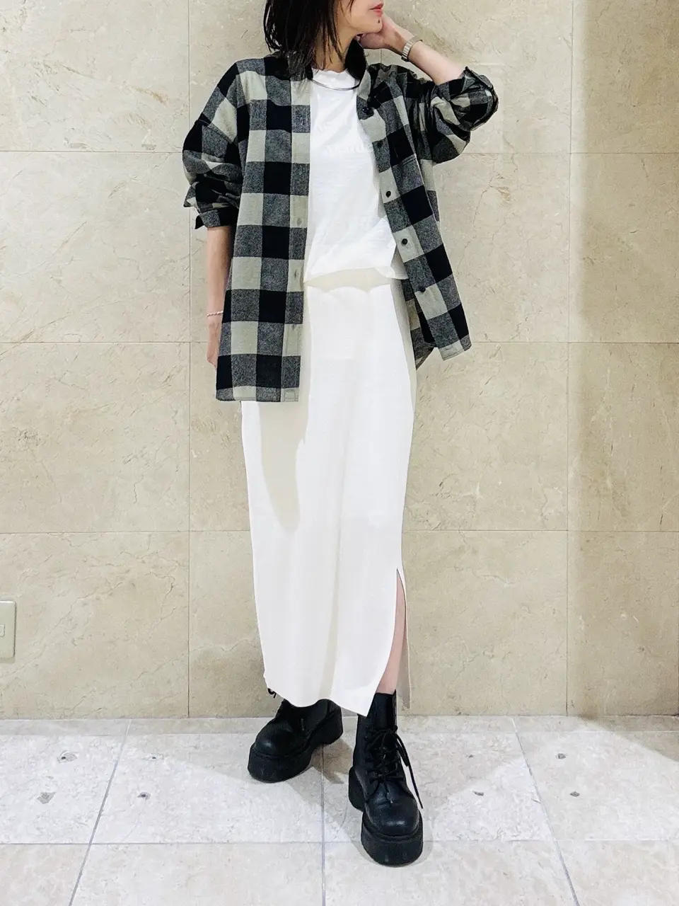 BEIGE， スタッフ コーディネート画像