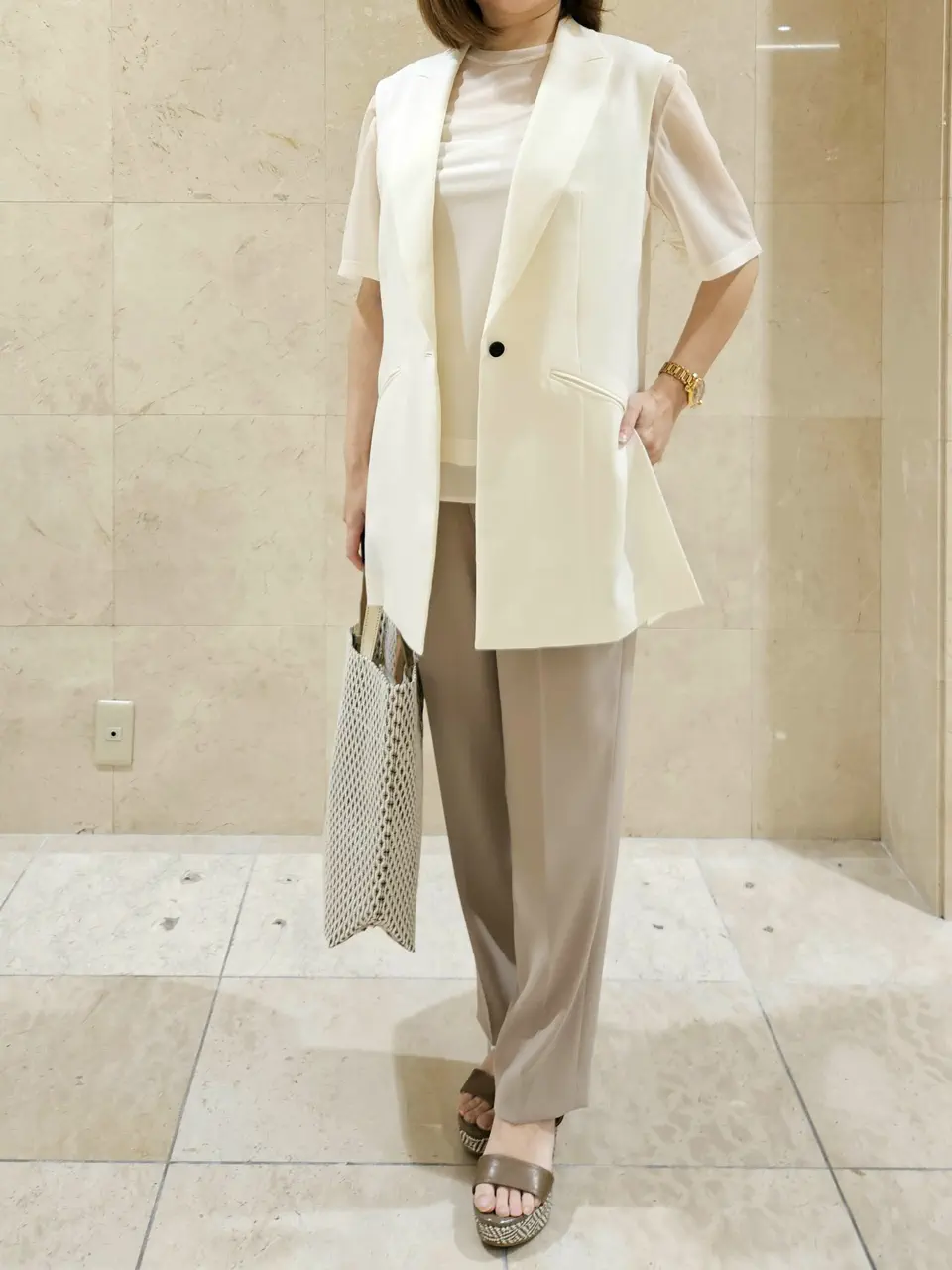 BEIGE， 堀江 コーディネート画像