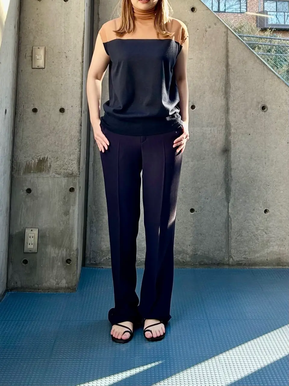 BEIGE， 藤原 コーディネート画像