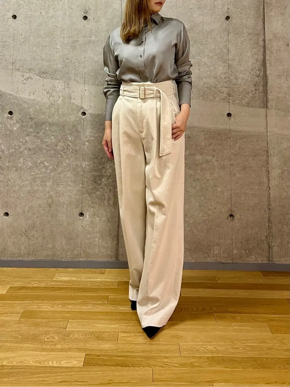 BEIGE， 藤原 コーディネート画像