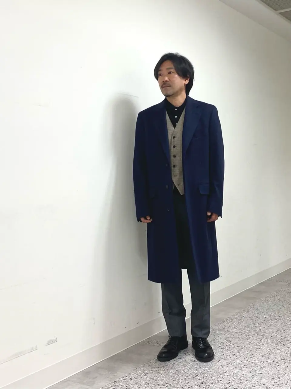 gotairiku 黒 チェスターコート gotairiku 黒 チェスターコート 五大陸(gotairiku) メンズ