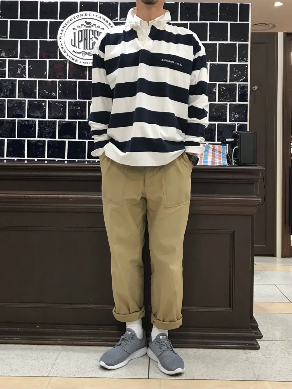 J.PRESS MEN 赤石 コーディネート画像