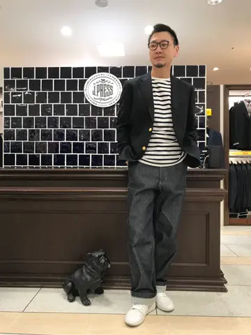 J.PRESS MEN 赤石 コーディネート画像