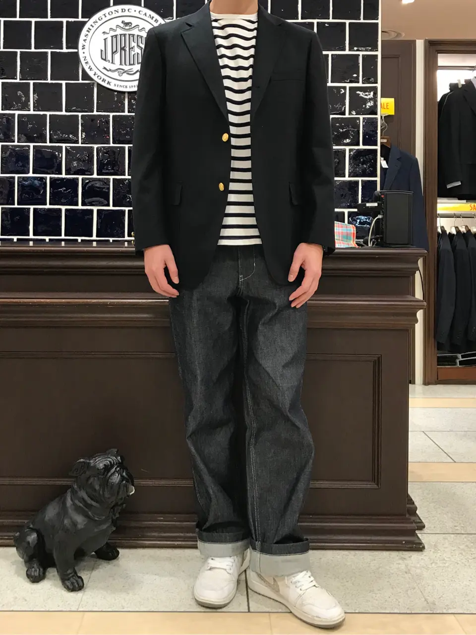 J.PRESS MEN 赤石 コーディネート画像