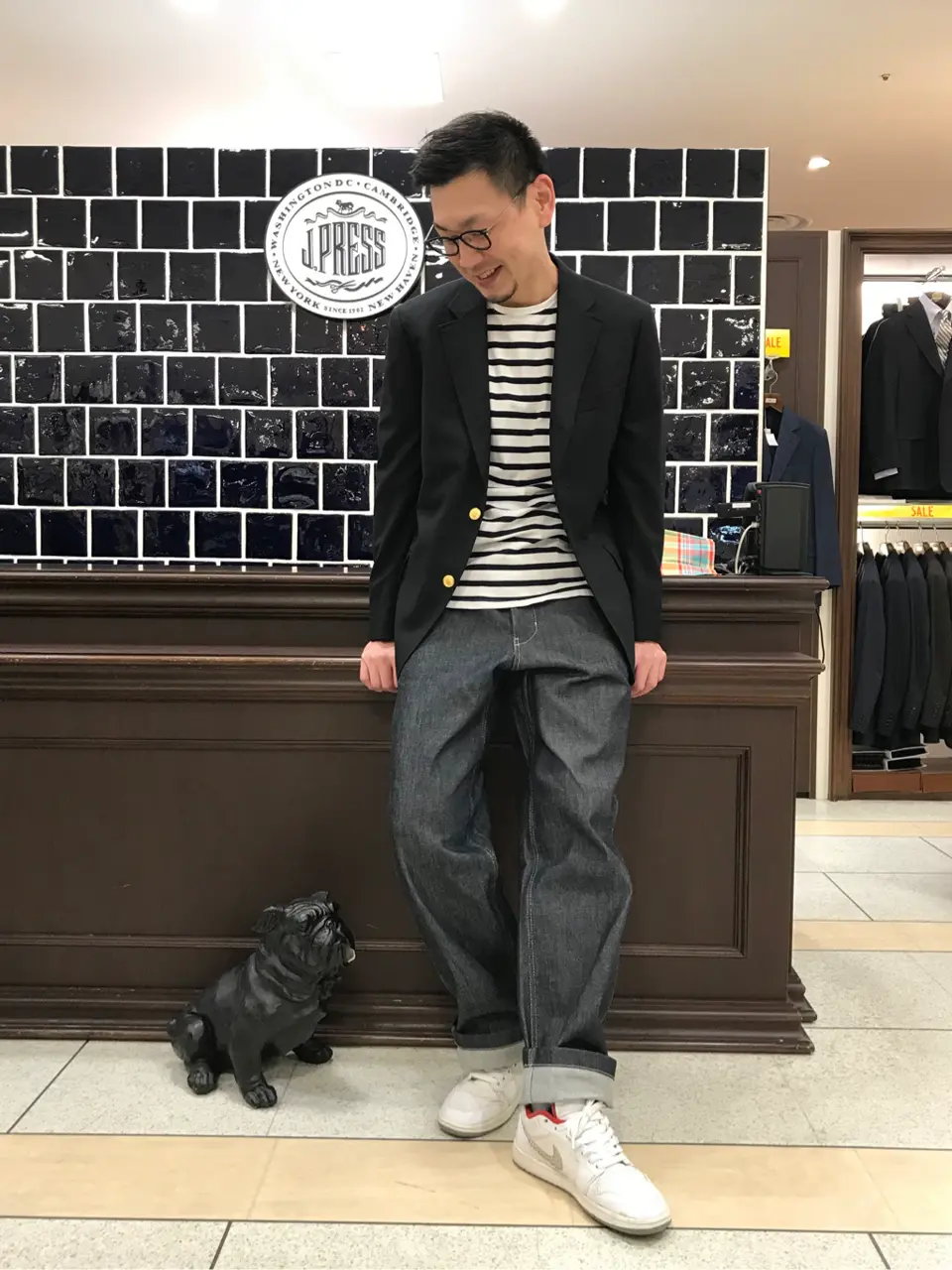 J.PRESS MEN 赤石 コーディネート画像