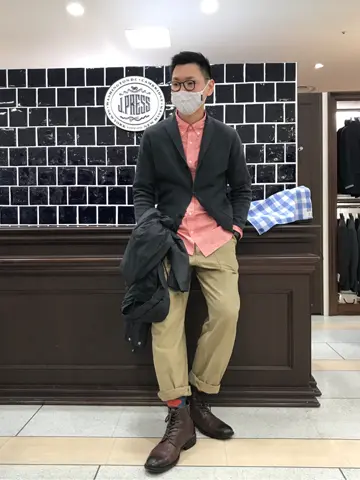 J.PRESS MEN 赤石 コーディネート画像