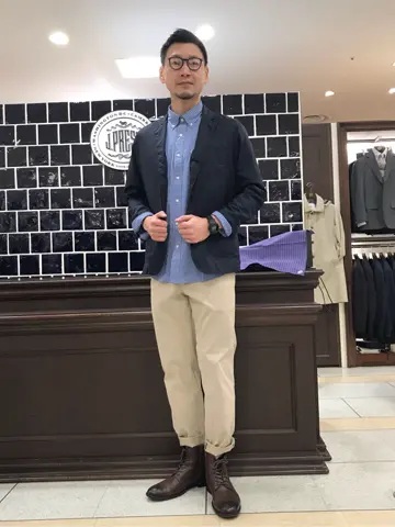 J.PRESS MEN 赤石 コーディネート画像