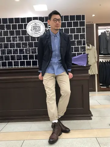 J.PRESS MEN 赤石 コーディネート画像