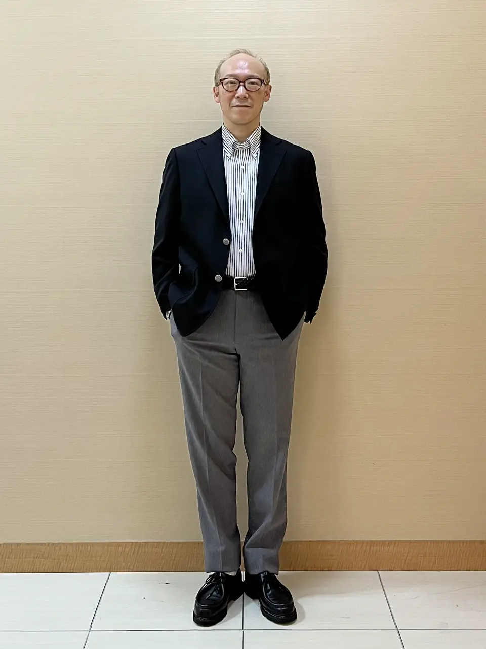 ジャケット(JPRESS)とシャツ(JPRESS)とパンツの上下セット UNISEX】シャンブレーワークシャツ / J.PRESS YORK STREET