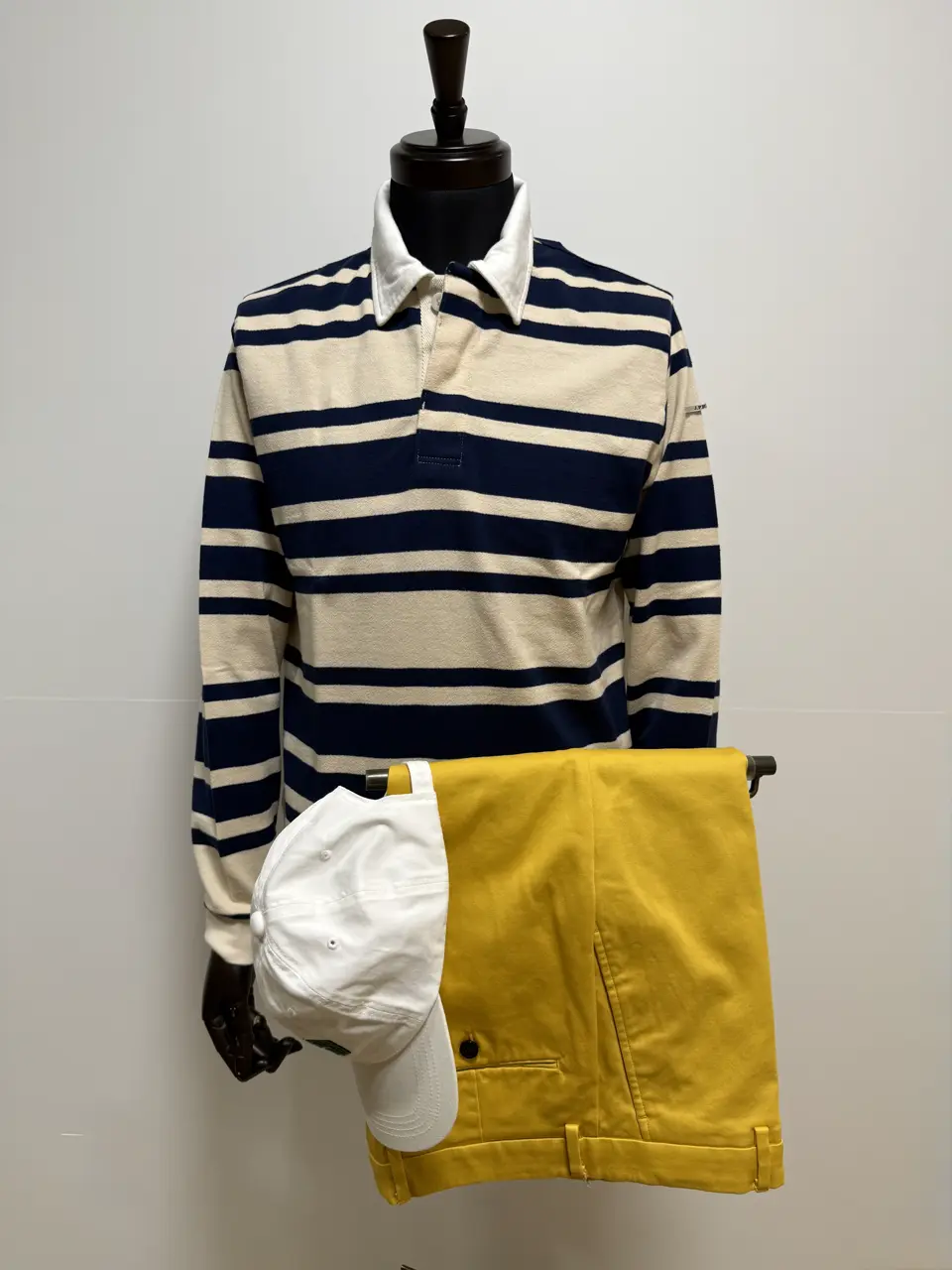 【5点セット】セットアップ ダブル ピンズ ネクタイシャツ ブラック 黒 黄色 5点セット✨ セットアップ ダブル ピンズ ネクタイシャツ