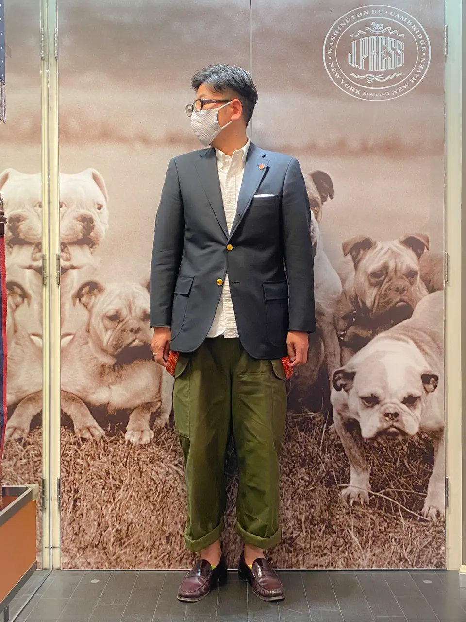 J.PRESS MEN 岩名 コーディネート画像