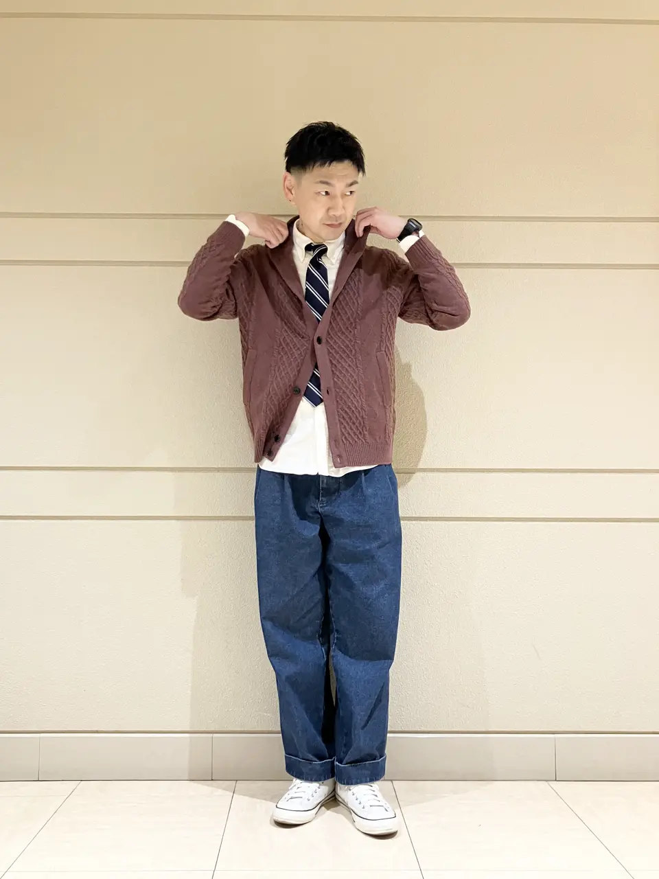 J.PRESS MEN 赤石 コーディネート画像