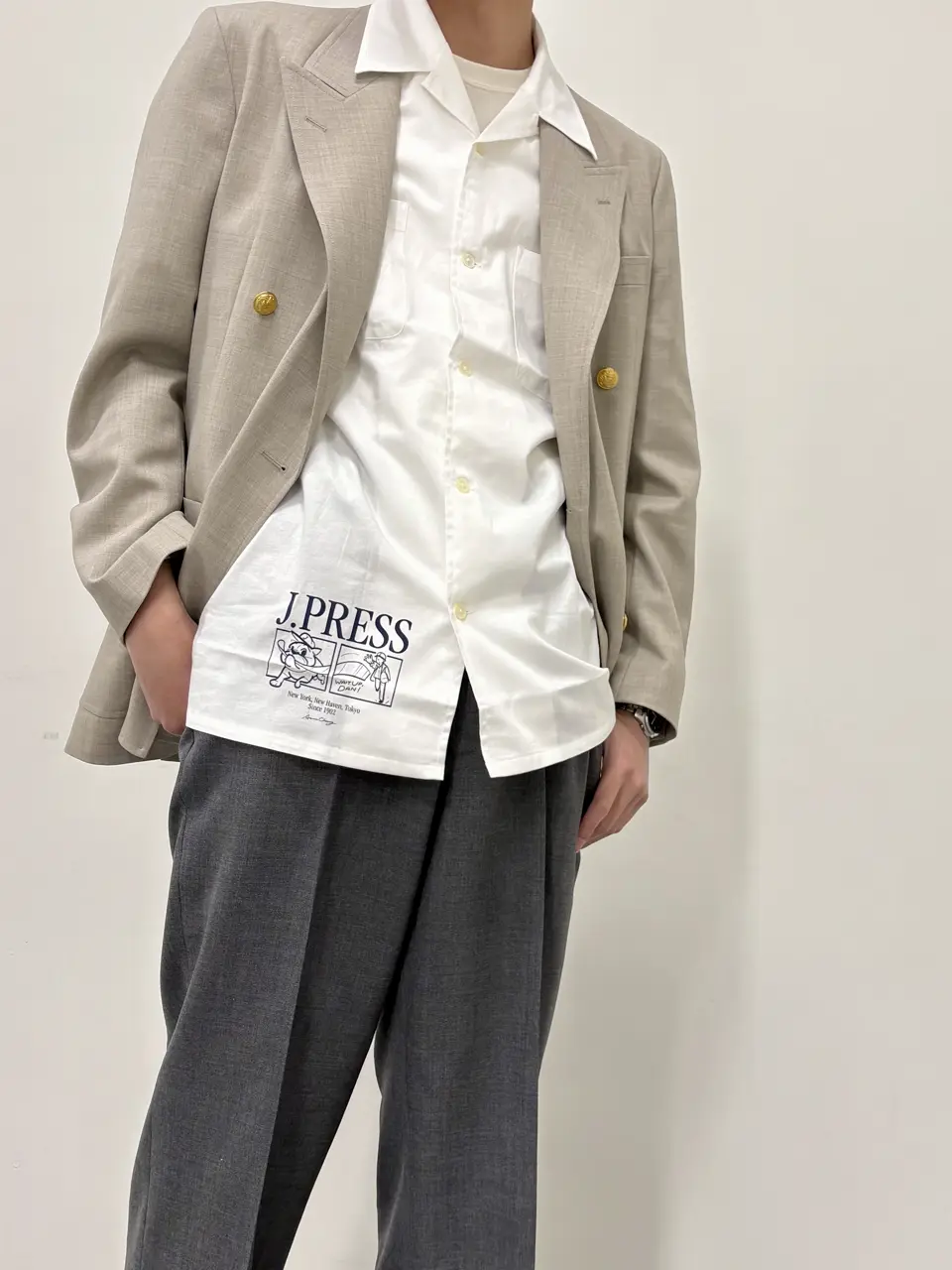 J.PRESS MEN 鈴木 蒼哉 コーディネート画像