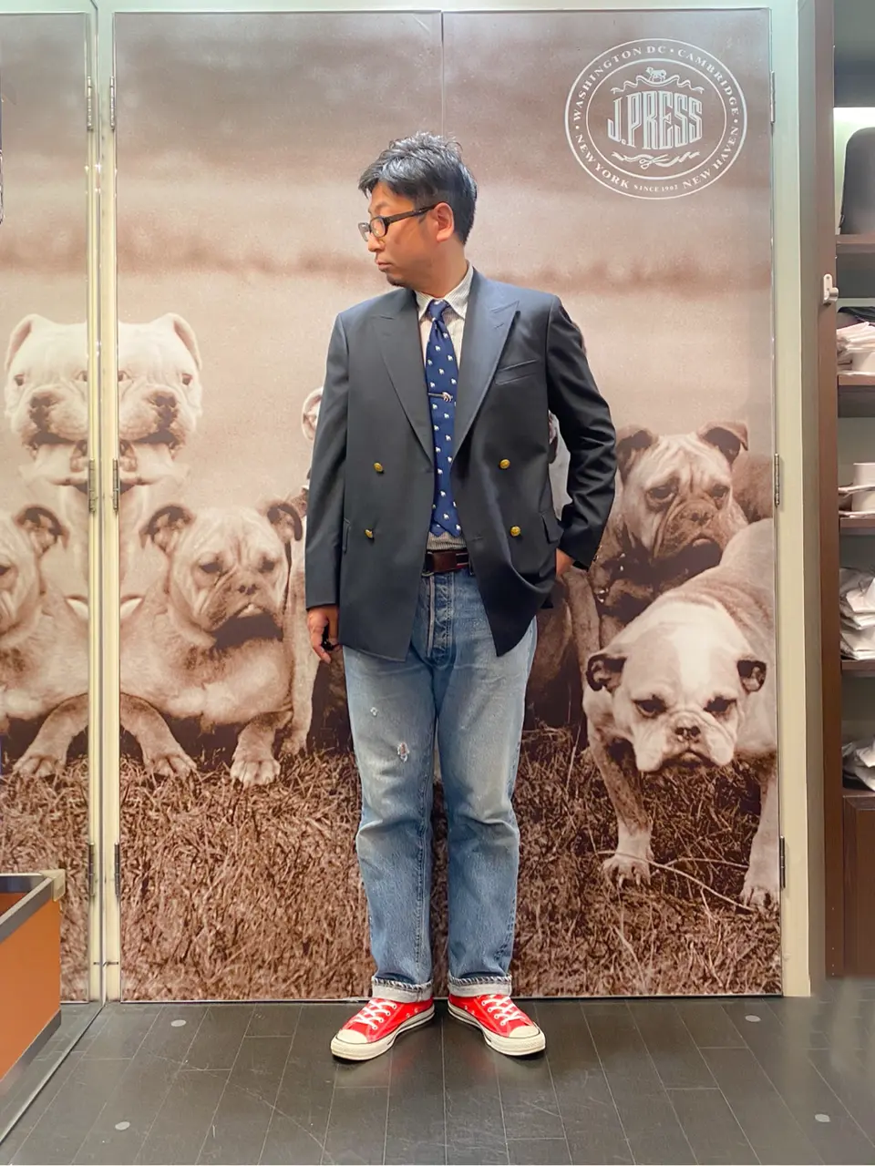 J.PRESS MEN 岩名 コーディネート画像