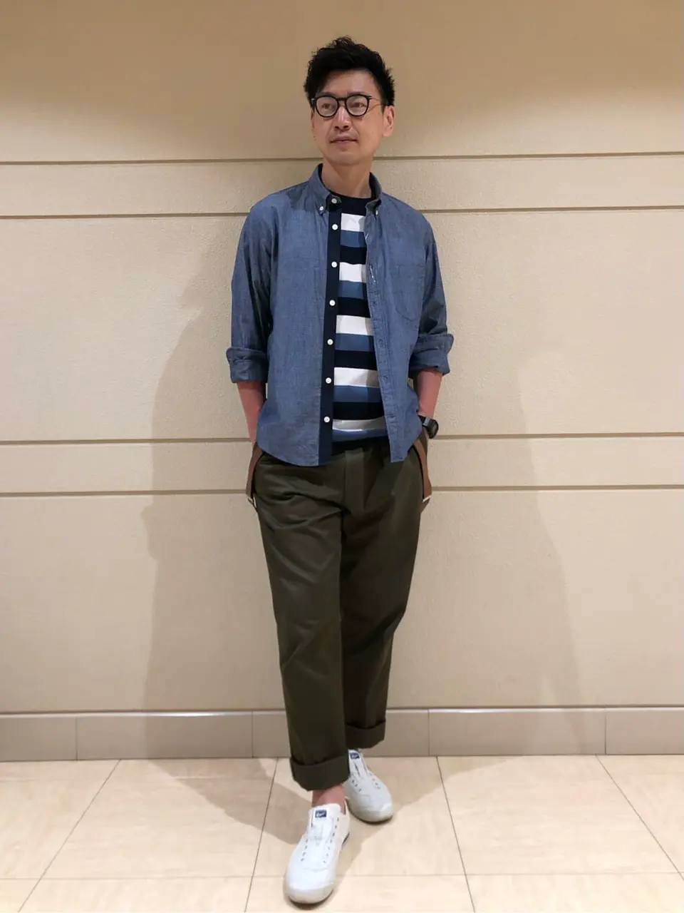  赤石 コーディネート画像