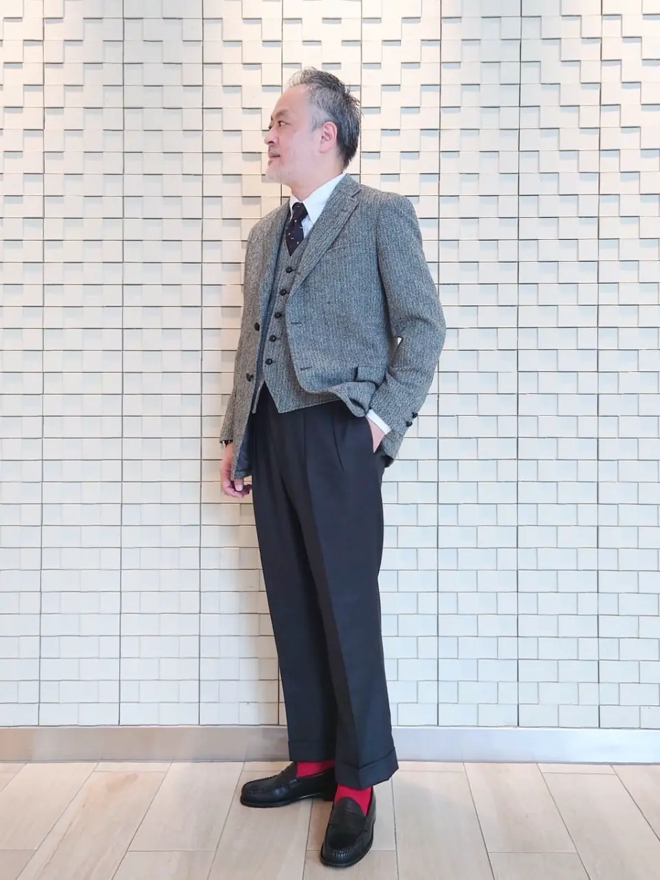 J.PRESS MEN 堤 コーディネート画像