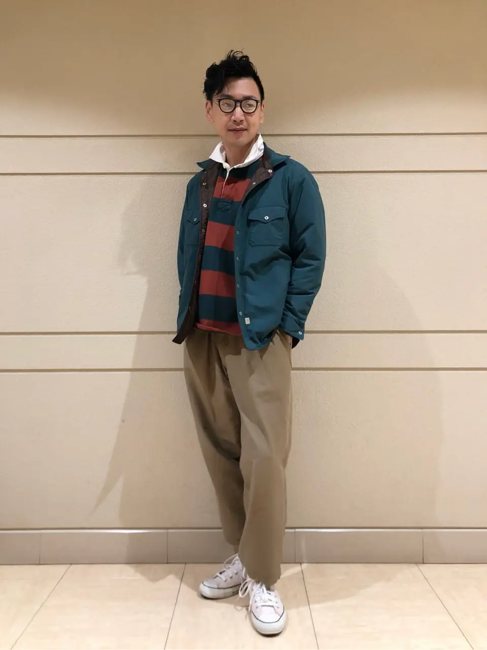  赤石 コーディネート画像