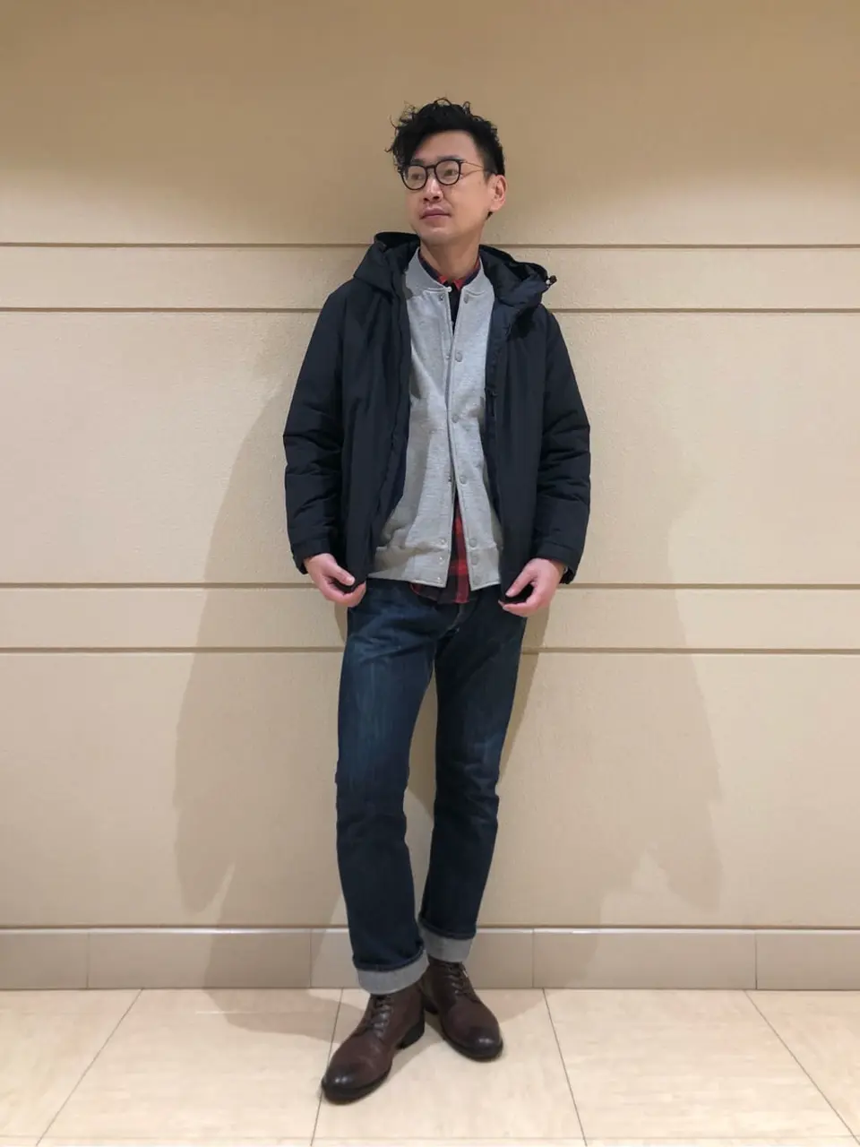  赤石 コーディネート画像