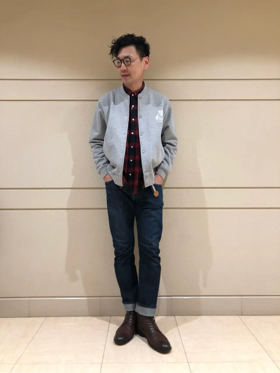 J.PRESS MEN 赤石 コーディネート画像