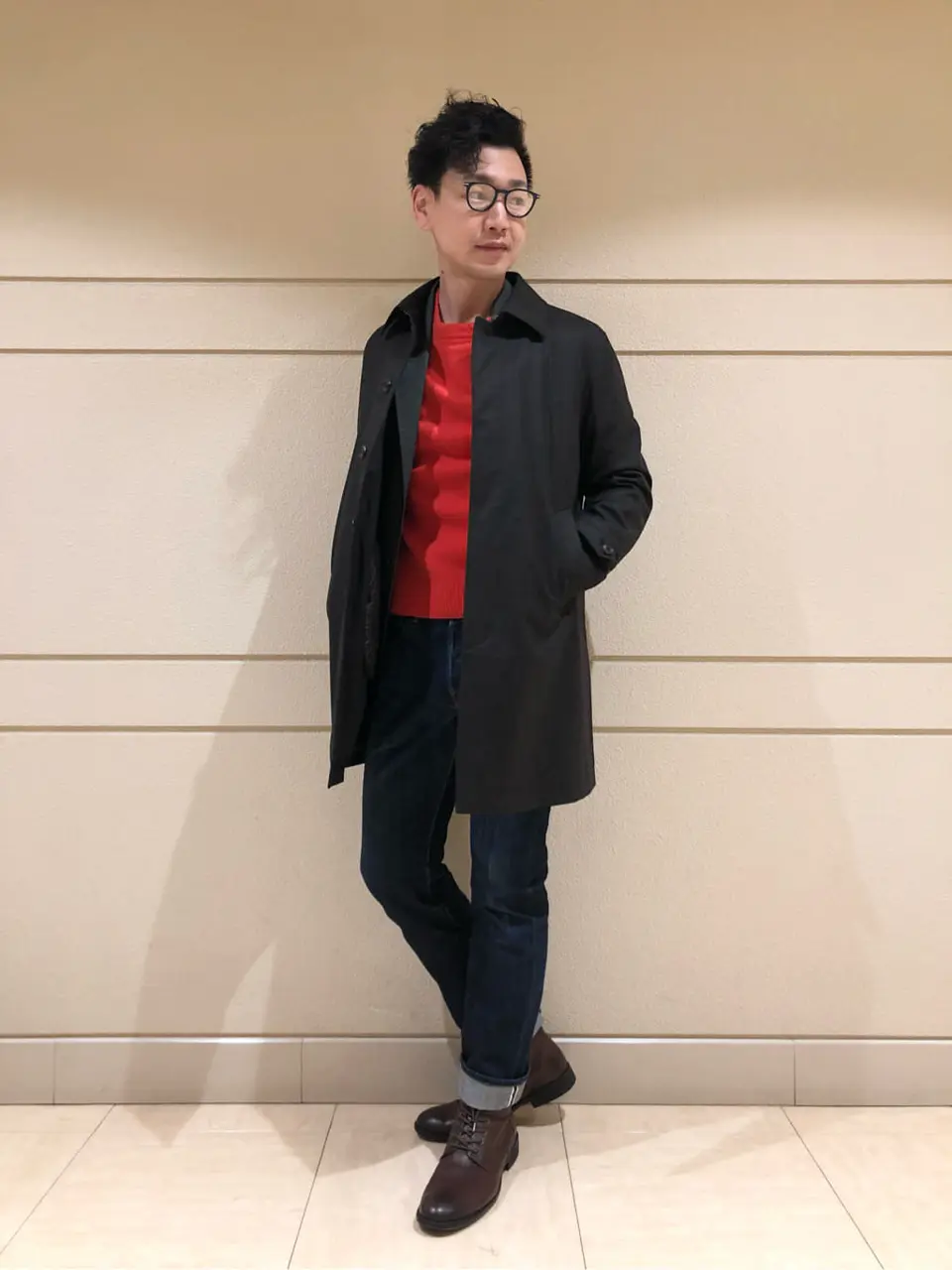  赤石 コーディネート画像