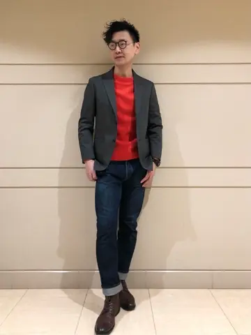 J.PRESS MEN 赤石 コーディネート画像