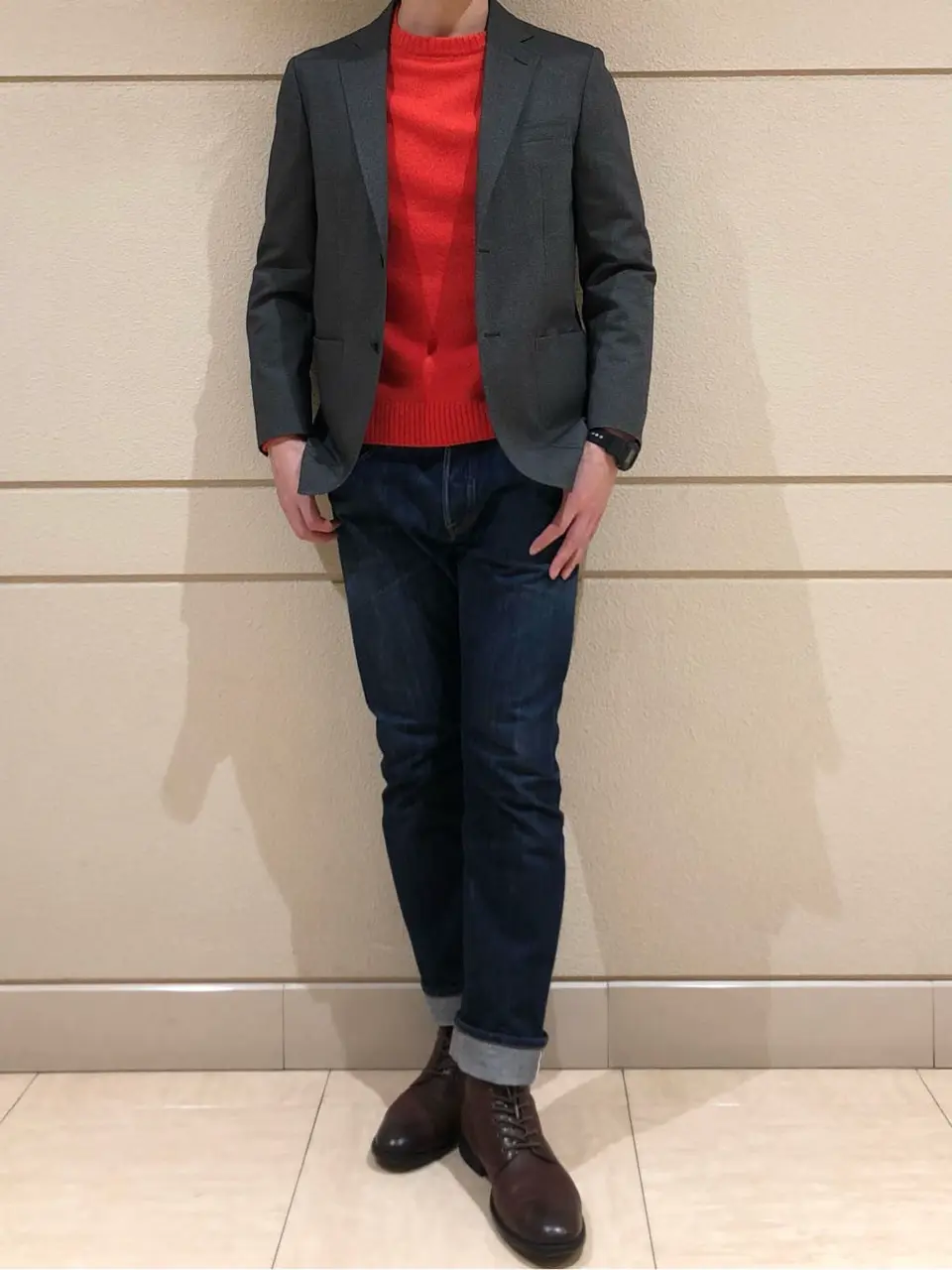 J.PRESS MEN 赤石 コーディネート画像