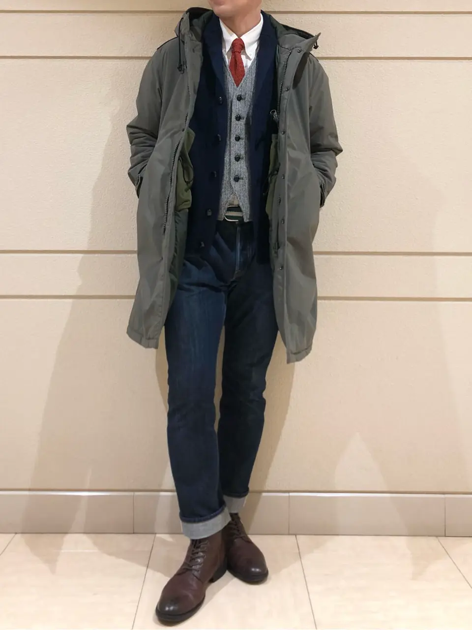 J.PRESS MEN 赤石 コーディネート画像