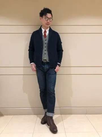 J.PRESS MEN 赤石 コーディネート画像