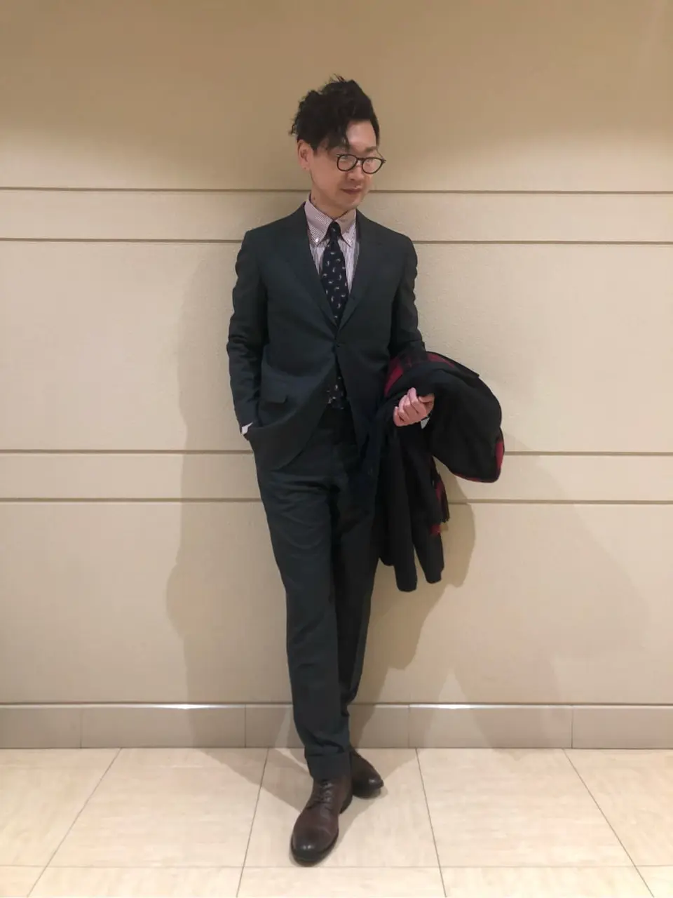 J.PRESS MEN 赤石 コーディネート画像