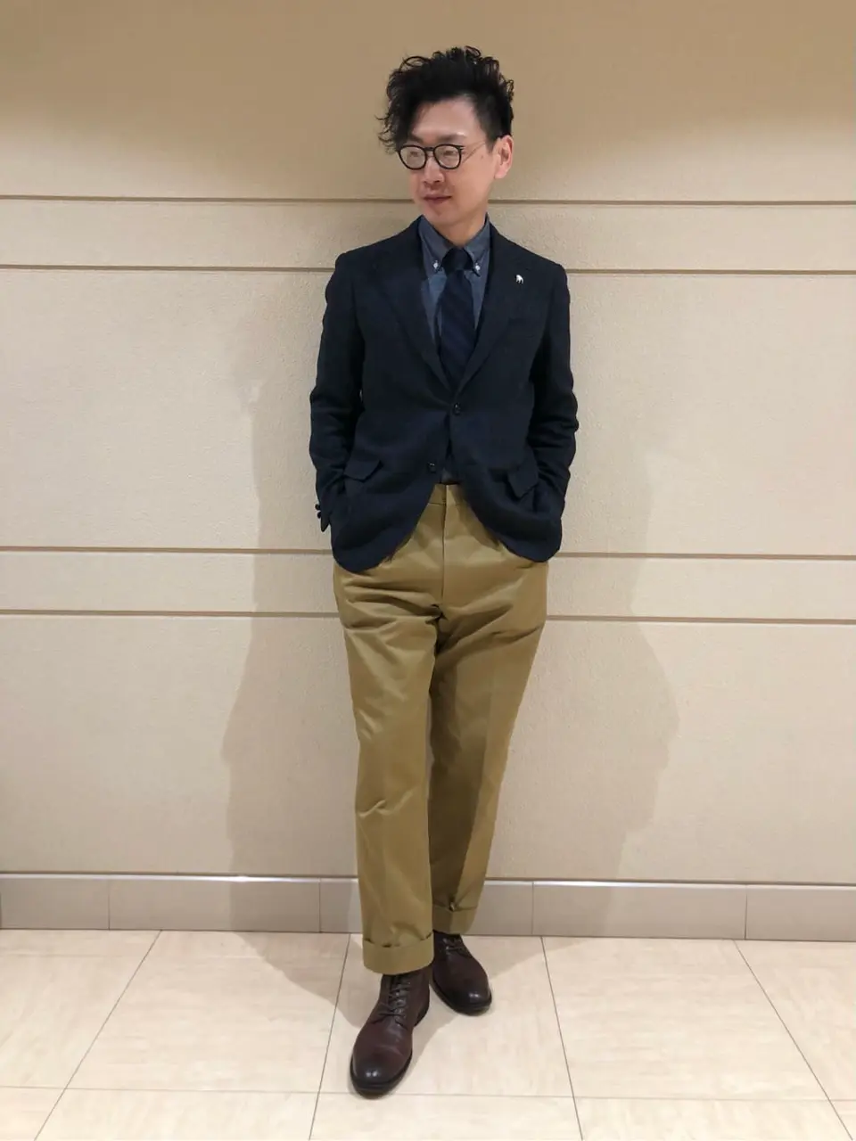 J.PRESS MEN 赤石 コーディネート画像