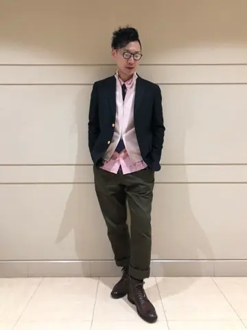 J.PRESS MEN 赤石 コーディネート画像