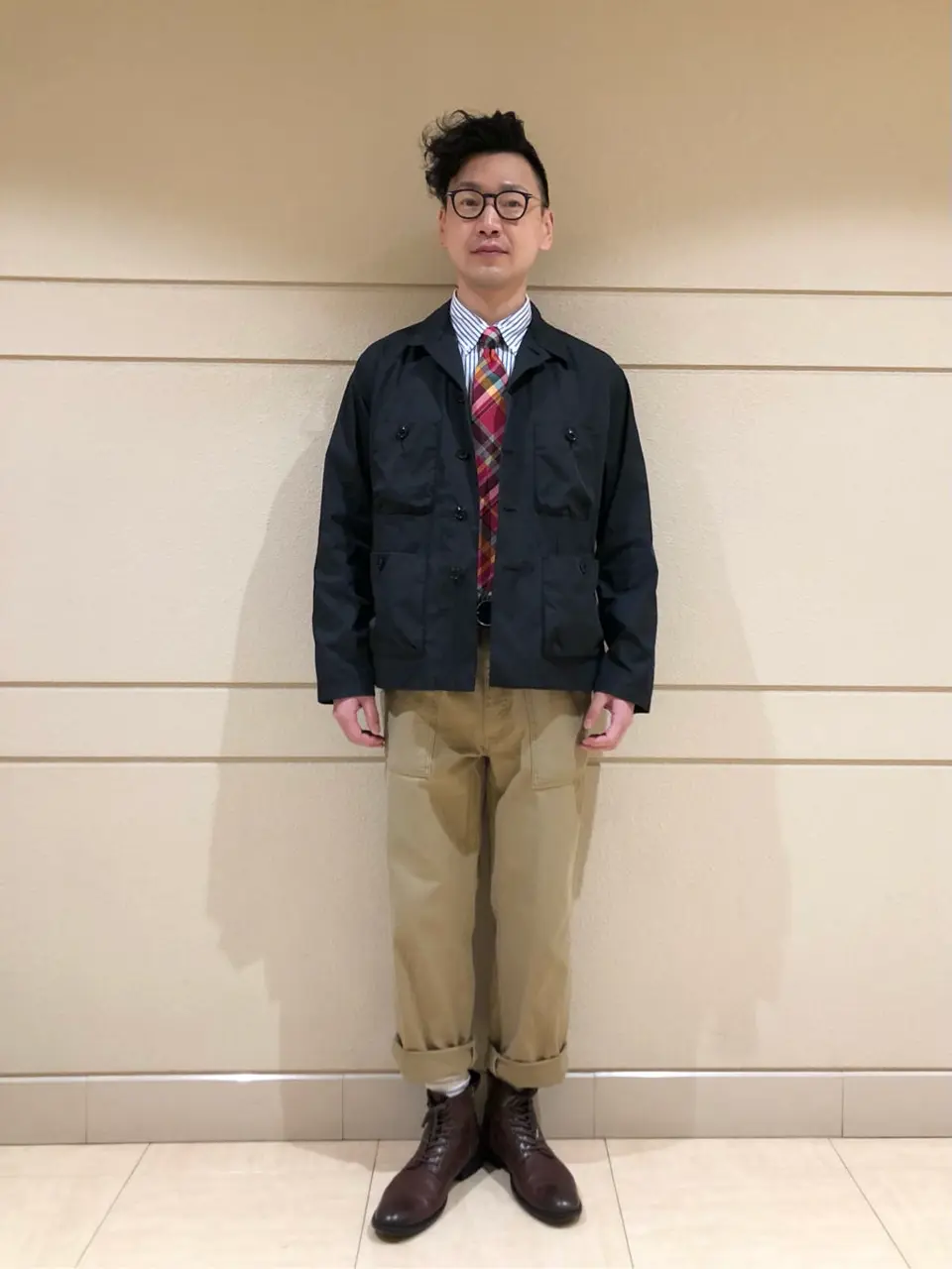 J.PRESS MEN 赤石 コーディネート画像