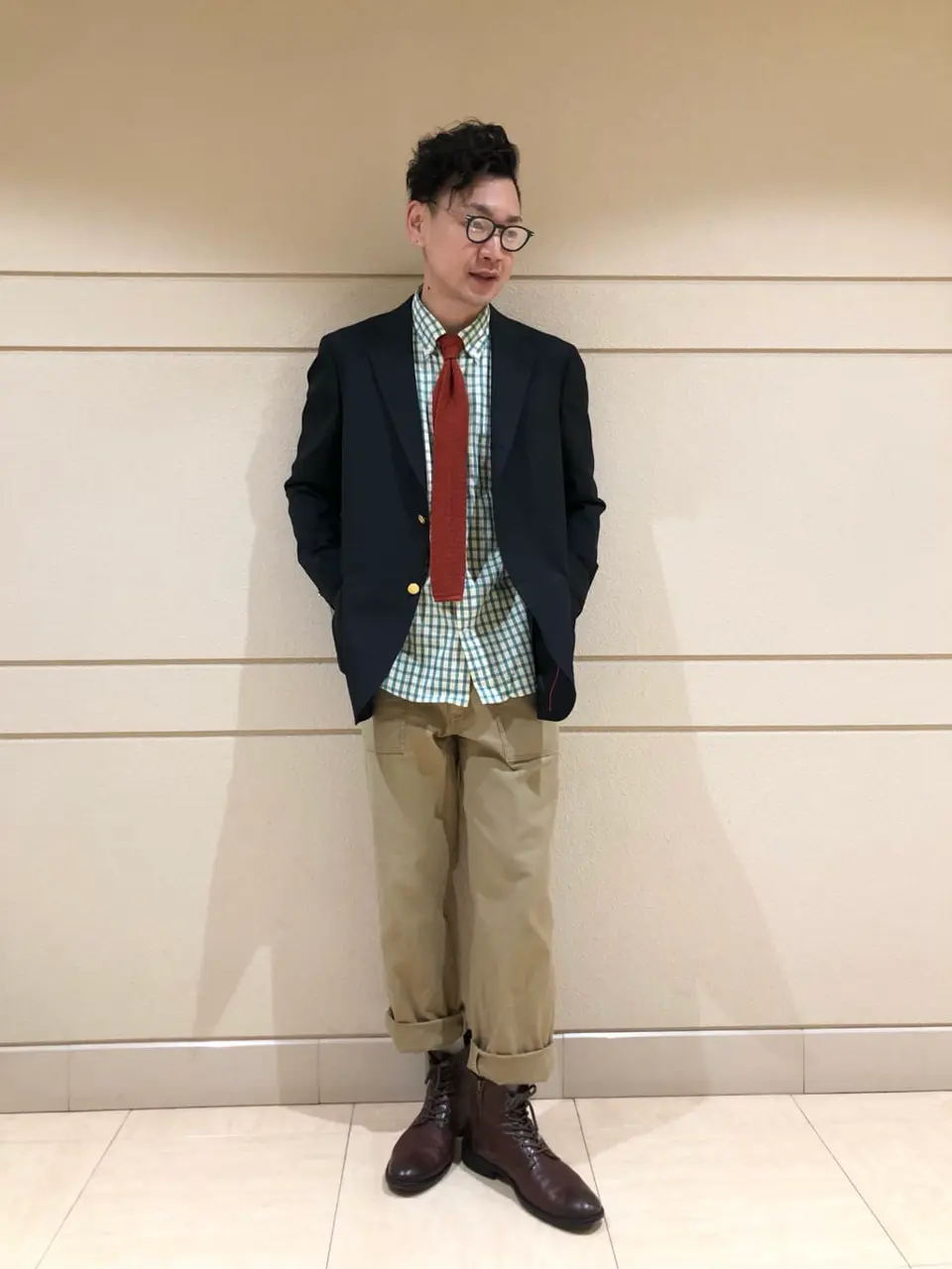  赤石 コーディネート画像